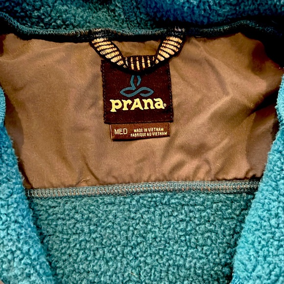 PRANA FLEECE HOODED JACKET HOODIE WOMEN'S MEDIUM - Picture 5 of 11